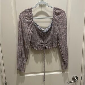 Floral Pink Long Sleeve Top